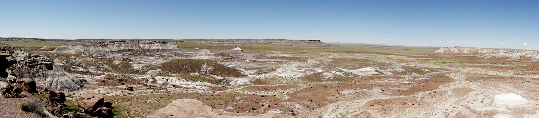 panorama of Jasper Forest in the Petrified Forest